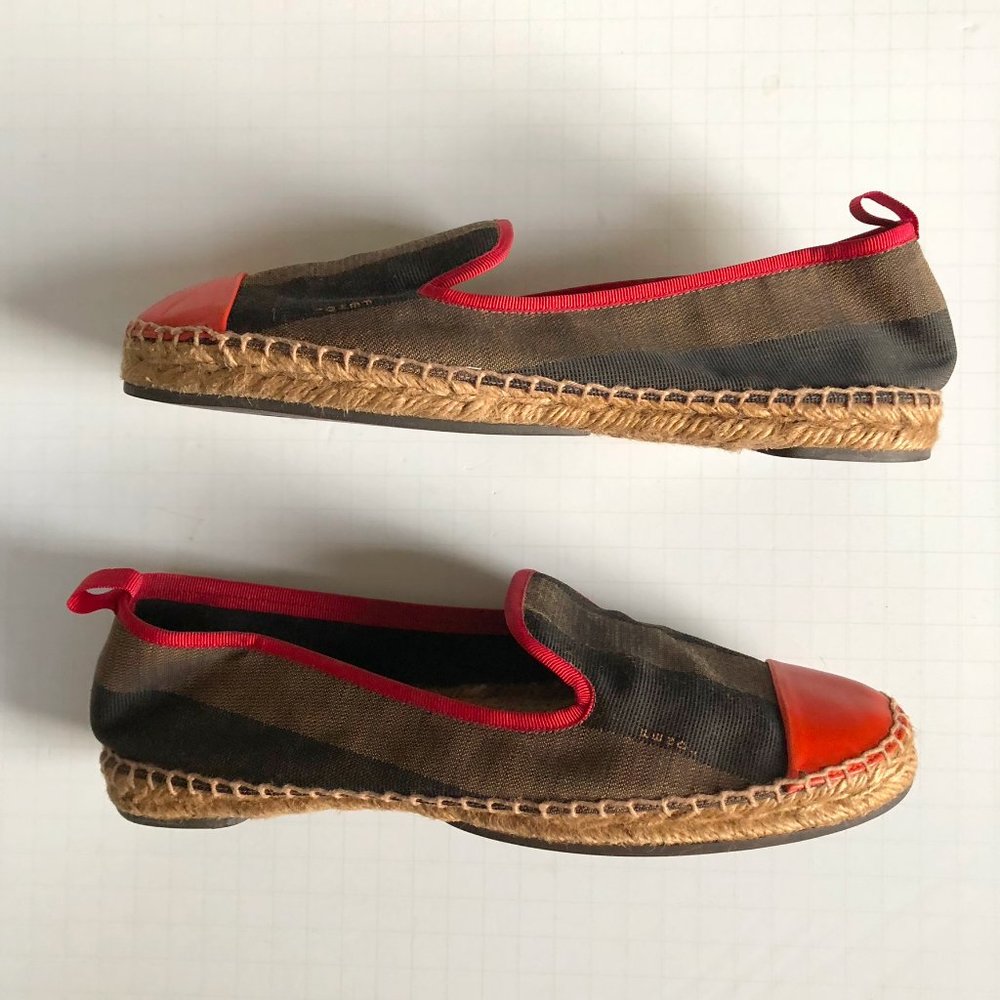 FENDI Pequin Stripe Espadrilles, 39 - Picture 4 of 11